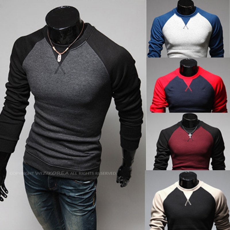 New autumn and winter European and American round neck long-sleeved T-shirt hot sale NY embroidery men's